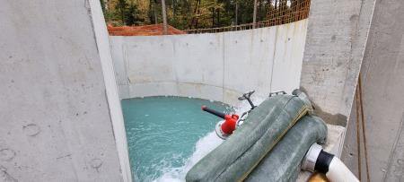 GRADNJA VODOHRAMA - preizkus tesnosti 1